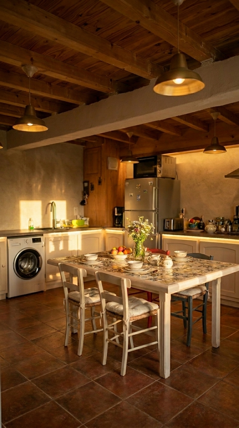 Cuisine partag&eacute;e Le Patio Tursan &mdash; 30m&sup2; &eacute;quip&eacute;e avec machine &agrave; laver